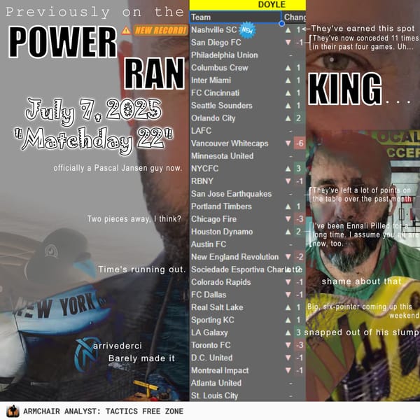 Power Rankings, 1-30 | Matchday 24